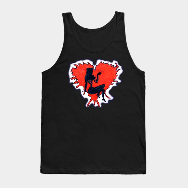 I <3 Pin Up Tank Top by LoversAndThieves